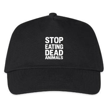 Stops the consumption of dead animals - Kids’ Baseball Cap - black - Front
