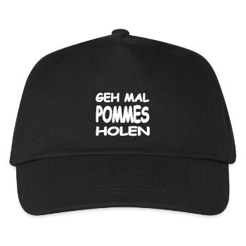 Pommes - Kinder Basecap - Schwarz - Vorne