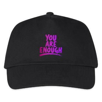 You Are Enough You Are Enough Power Saying - Kids’ Baseball Cap - black - Front