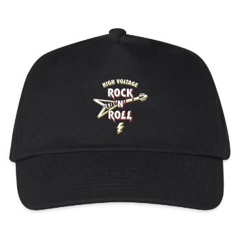 Hochspannungs-Rock'n'Roll-Gitarre - Kinder Basecap - Schwarz - Vorne
