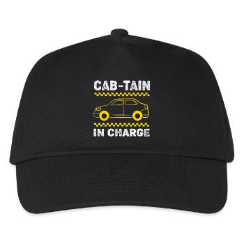 Taxifahrer Taxi - Kinder Basecap - Schwarz - Vorne