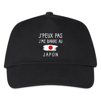 Ich kann nicht, ich bin Barre in Japan Humor Reisen - Kinder Basecap - Schwarz - Vorne