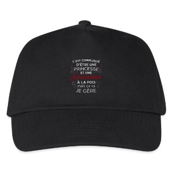Princess Gardener – It's Complicated But I Manage - Kids’ Baseball Cap - black - Front