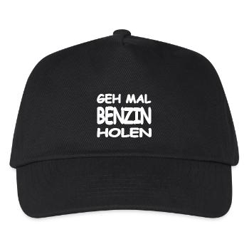Benzin - Kinder Basecap - Schwarz - Vorne