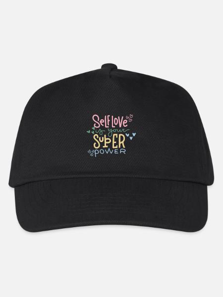 Self-love Is Your Superpower - Kids’ Baseball Cap - black