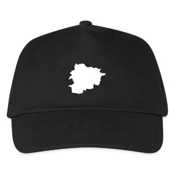 Andorra Kontur Silhouette - Kinder Basecap - Schwarz - Vorne