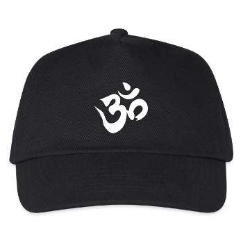Om Sacred Mantra Yoga Meditation - White - Kids’ Baseball Cap - black - Front