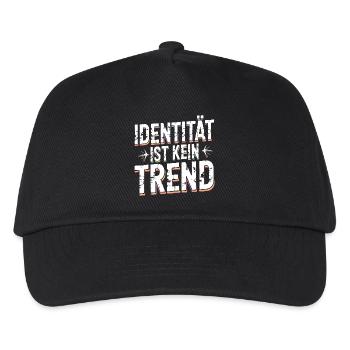 L’identité n’est pas une déclaration de tendance La fierté - Casquette de baseball Enfant - noir - Devant