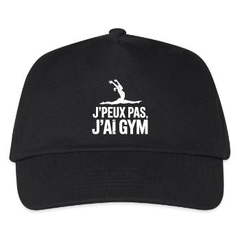 Gymnastik Geschenk Ich kann nicht Ich habe Gym - Kinder Basecap - Schwarz - Vorne