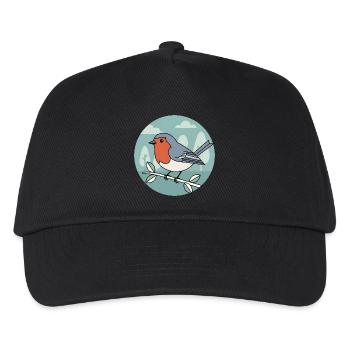 robin - Kids’ Baseball Cap - black - Front
