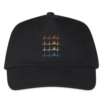 Welder Heartbeat Welding - Kids’ Baseball Cap - black - Front