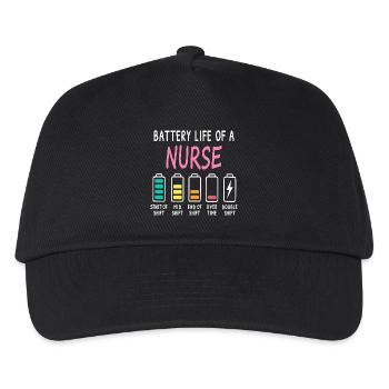 Niveau d’humour de type « batterie » d’un aidant - Casquette de baseball Enfant - noir - Devant