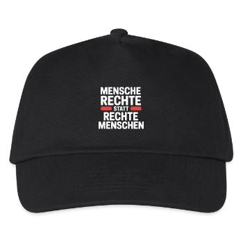 Human rights instead of right-wing people - Cool Pride - Kids’ Baseball Cap - black - Front