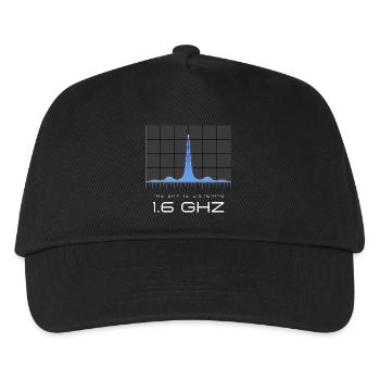 UAP Frequenz 1.6 GHz – Der Himmel hört zu - Kinder Basecap - Schwarz - Vorne