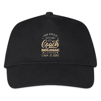Bogosse Coach Humor Coach - Kids’ Baseball Cap - black - Front