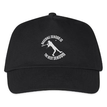Baseball Season Is The Best Season Fan Game Sports - Kids’ Baseball Cap - black - Front