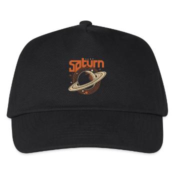 Saturn Rétro Orbital - Casquette de baseball Enfant - noir - Devant