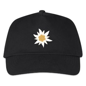 Edelweiss Flower - Kids’ Baseball Cap - black - Front