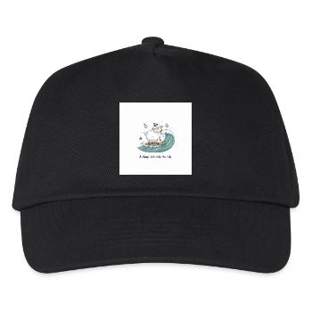 Surfende Schafe - Kinder Basecap - Schwarz - Vorne
