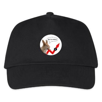 Financial Shirt Squirrel Buy & Hold - Kids’ Baseball Cap - black - Front