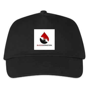 Blood Donation Hands Emblem - Kids’ Baseball Cap - black - Front