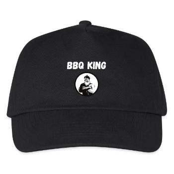 Roi du BBQ - Casquette de baseball Enfant - noir - Devant