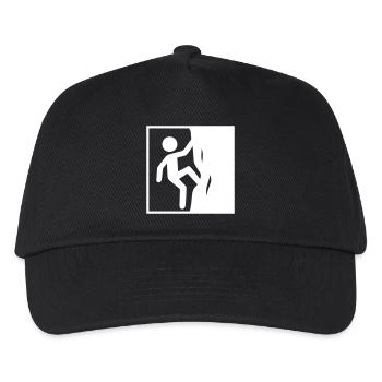 Climbing Symbol Sport - Kids’ Baseball Cap - black - Front