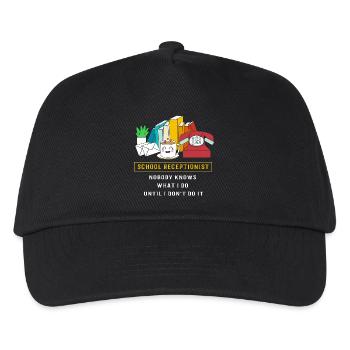 Receptionist Receptionist School - Kids’ Baseball Cap - black - Front