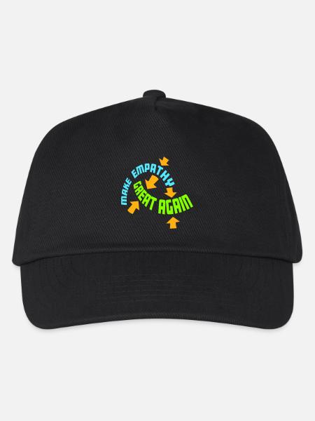 Make Empathy Great Again Politisch Statement Hoffn - Kinder Basecap - Schwarz