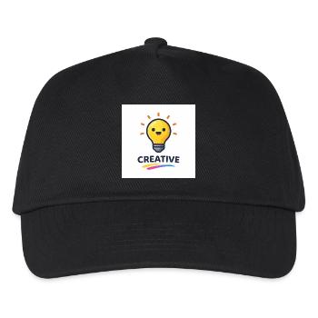 Kreatives Lichtblitz Design - Kinder Basecap - Schwarz - Vorne