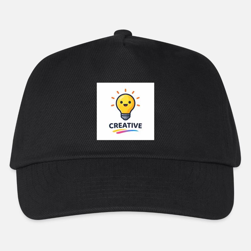Kreatives Lichtblitz Design - Kinder Basecap - Schwarz