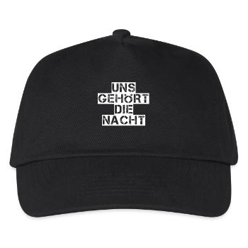 Uns gehoert die Nacht - Kinder Basecap - Schwarz - Vorne