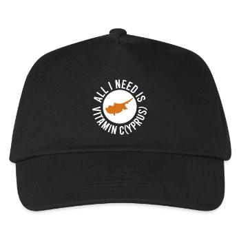 Cyprus All I Need Is Vitamin Cyprus Cyprus Flag - Kids’ Baseball Cap - black - Front