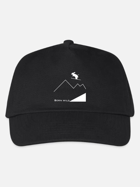 Born Wild - Kinder Basecap - Schwarz