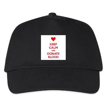 Calm Heart Donate Blood - Kids’ Baseball Cap - black - Front
