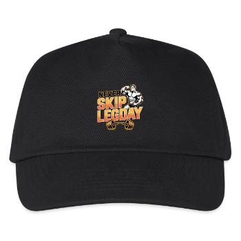 Ne négligez jamais la séance jambes - Mèmes de fitness allemands - Casquette de baseball Enfant - noir - Devant