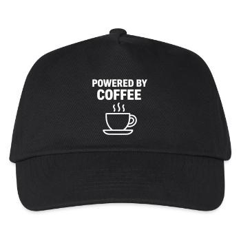 Powered By Coffee | Coffee - Kids’ Baseball Cap - black - Front