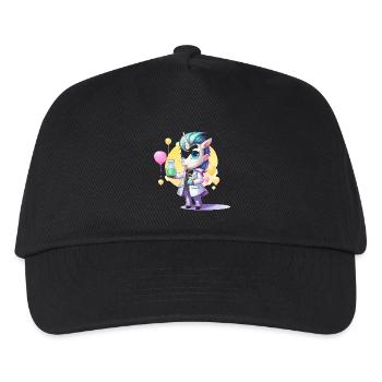 Unicorn Wissenschaftslabor - Kinder Basecap - Schwarz - Vorne