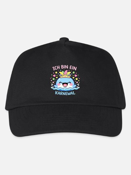 Ich bin ein Karnewal Karneval Fasching Geschenk - Kinder Basecap - Schwarz
