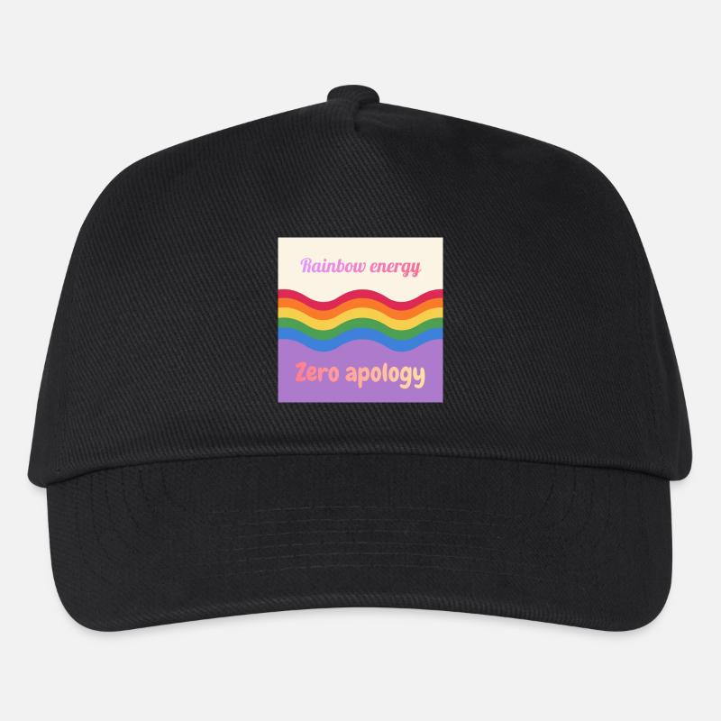 Regenbogenenergie - Kinder Basecap - Schwarz