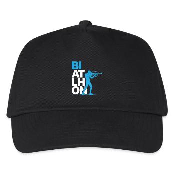 Biathlon Biathlete - Kids’ Baseball Cap - black - Front
