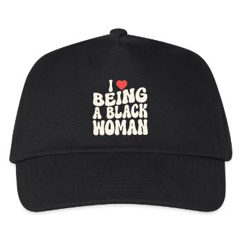 Déclaration d’identité de la fière femme noire - Casquette de baseball Enfant - noir - Devant