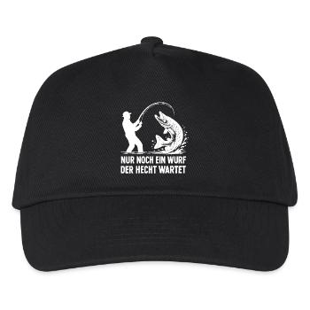 Pike Waiting A Cast Fishing Angler Gift - Kids’ Baseball Cap - black - Front