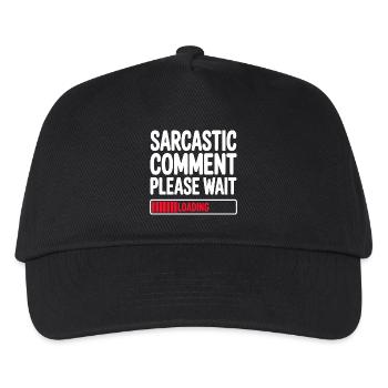 Commentaire sarcastique : Veuillez patienter, déclaration humoristique - Casquette de baseball Enfant - noir - Devant