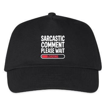Commentaire sarcastique : Veuillez patienter, déclaration humoristique - Casquette de baseball Enfant - noir - Devant