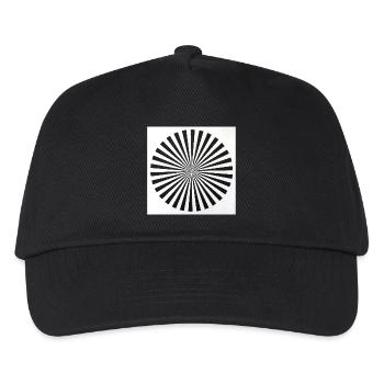 Illusion d’optique radiale - Casquette de baseball Enfant - noir - Devant
