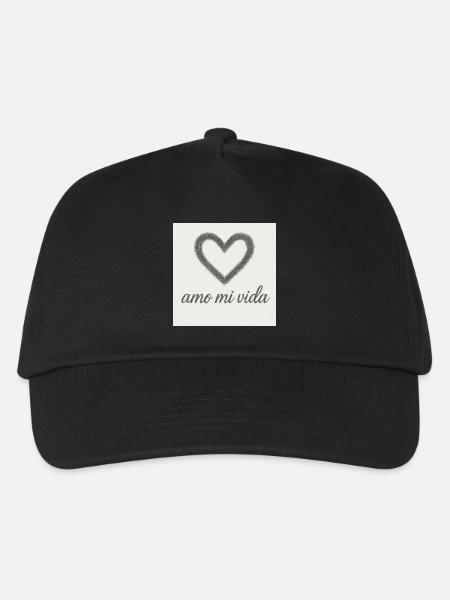 Heart and joy of life - Kids’ Baseball Cap - black