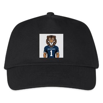 Tiger Mascot Jersey Print - Kids’ Baseball Cap - black - Front