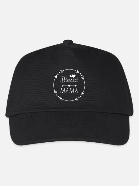 Gesegnete Mama - christliches Muttertags-Geschenk - Kinder Basecap - Schwarz