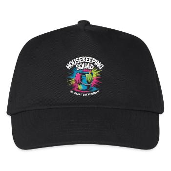 Conception de nettoyage amusante - Casquette de baseball Enfant - noir - Devant